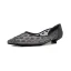 Charming Beige Street Wear Leather Pumps 2020 Pierced Rhinestone 3 cm Stiletto Heels Pointed Toe Low Heel Pumps