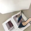 Modest / Simple Navy Blue Street Wear Suede Womens Sandals 2020 8 cm Stiletto Heels Pointed Toe Sandals