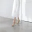 Simple Argenté Désinvolte Sandales Femme 2020 Bride Cheville 10 cm Talons Aiguilles Peep Toes / Bout Ouvert Sandales