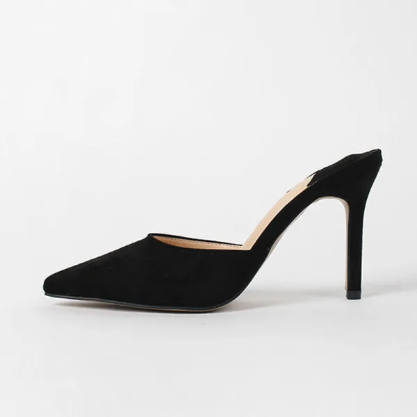 Chic / Beautiful Tan Summer Street Wear Womens Sandals 2020 Suede 10 cm Stiletto Heels Pointed Toe Sandals