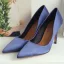 Simple Noire Demoiselle D'honneur Escarpins 2020 Satin 10 cm Talons Aiguilles À Bout Pointu Escarpins