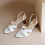 Modest / Simple Summer Brown Street Wear Womens Sandals 2020 Leather 6 cm Stiletto Heels Open / Peep Toe Sandals
