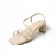 Schöne Sommer Nude Freizeit Wildleder Sandalen Damen 2020 Leder 6 cm Thick Heels Peeptoes Sandaletten