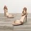 Schöne Schwarz Datierung Satin Sandalen Damen 2020 Schleife Knöchelriemen 10 cm Stilettos Peeptoes Sandaletten