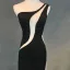 Sexy Noire Robe De Soirée 2018 Trompette / Sirène Transparentes Une épaule Sans Manches Train De Balayage Robe De Ceremonie