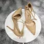 Chic / Beautiful Nude Street Wear Womens Sandals 2020 X-Strap 10 cm Stiletto Heels Pointed Toe Sandals