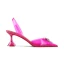 Transparent Fushia Désinvolte Sandales Femme 2020 Faux Diamant 8 cm Talons Aiguilles À Bout Pointu Escarpins