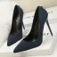 Modest / Simple Black Office OL Suede Pumps 2020 11 cm Stiletto Heels Pointed Toe Pumps