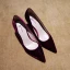 Fine Rød Lær Gateklær Pumps 2020 Suede 10 cm Stiletthæler Spisse Pumps