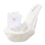 Transparent Charming Outdoor / Garden White Womens Sandals 2020 Flower 14 cm Wedges Open / Peep Toe Sandals