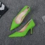 Modest / Simple Lime Green Office OL Pumps 2020 7 cm Stiletto Heels Pointed Toe Pumps