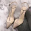 Sexy Summer Black Cocktail Party Womens Sandals 2020 Leather Rhinestone T-Strap 9 cm Stiletto Heels Pointed Toe Sandals