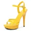 Simple Argenté Club de carnaval Sandales Femme 2020 Bride Cheville 13 cm Talons Aiguilles Peep Toes / Bout Ouvert Sandales