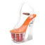 Transparent Été Blanche Jardin / Extérieur Cristal Sandales Femme 2020 17 cm Talons Épais Peep Toes / Bout Ouvert Sandales
