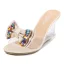 Chic / Beautiful Silver Street Wear Womens Sandals 2020 Rhinestone Bow 8 cm Wedges Open / Peep Toe Sandals