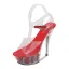 Transparent Sexy Rave Club Womens Sandals 2020 Ankle Strap 14 cm Stiletto Heels Open / Peep Toe Sandals