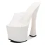 Transparent Summer Rave Club Womens Sandals 2020 17 cm Thick Heels Open / Peep Toe Sandals