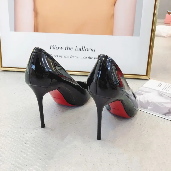 Enkel Hvit Kontor Patent Lær Pumps 2020 8 cm Stiletthæler Spisse Pumps