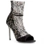 Sexy Silver Pierced Rhinestone Cocktail Party Womens Sandals 2020 Leather 9 cm Stiletto Heels Open / Peep Toe Sandals