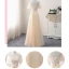 Chic / Beautiful Champagne Bridesmaid Dresses 2018 A-Line / Princess Appliques Bow Lace Backless Floor-Length / Long Wedding Party Dresses