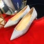 Glitter Goud Glans Avond Platte Damesschoenen 2020 Rhinestone Pailletten Spitse Neus