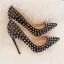 Amazing / Unique Black Rave Club Rivet Pumps 2020 Leather 10 cm Stiletto Heels Pointed Toe Pumps