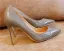 Mooie / Prachtige Grijs Kantoor OL Leer Pumps 2020 Lakleer 10 cm Naaldhakken / Stiletto Pumps Spitse Neus