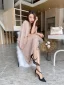 Chic / Beautiful Black Cocktail Party Leather Womens Shoes 2020 Rhinestone 9 cm Stiletto Heels Pointed Toe Heels