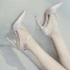Chic / Beautiful Black Street Wear Satin Womens Sandals 2020 X-Strap 10 cm Stiletto Heels Pointed Toe Sandals