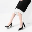 Mooie / Prachtige Zwarte Kantoor OL Leer Pumps 2020 Lakleer 8 cm Dikke Hak Spitse Neus Pumps