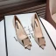 Enkla Aprikos / Beige Casual Mocka Pumps 2020 6 cm Tjocka Klackar Spetsiga Pumps