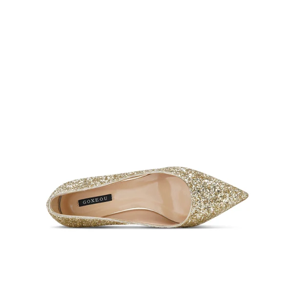 Glitter Goud Pailletten Avond Pumps 2020 10 cm Naaldhakken / Stiletto Spitse Neus Pumps