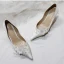 Fashion White Wedding Shoes 2020 Leather Pearl Appliques 7 cm Stiletto Heels Pointed Toe Wedding Pumps