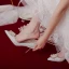 Elegant Charming Silver Lace Wedding Shoes 2020 Pearl Rhinestone 8 cm Stiletto Heels Pointed Toe Wedding Pumps
