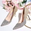 Sparkly Charming Gold Sequins Wedding Shoes 2020 10 cm Stiletto Heels Pointed Toe Wedding Pumps