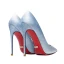 Glitzernden Himmelblau Farbverlauf Abend Pailletten Pumps 2020 12 cm Stilettos Spitzschuh Pumps