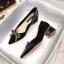Fashion Burgundy Evening Party Rhinestone Bow Pumps 2020 4 cm Thick Heels Low Heel Pointed Toe Pumps
