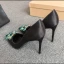 Chic / Belle Noire Promo Satin Escarpins 2020 Faux Diamant 10 cm Talons Aiguilles À Bout Pointu Escarpins