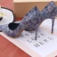 Mode Gris Promo Griffonnage Escarpins 2020 10 cm Talons Aiguilles À Bout Pointu Escarpins