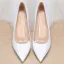 Schöne Weiß Ball 2020 Pumps Lackleder 12 cm Stilettos Spitzschuh Pumps