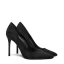 Chic / Belle Noire Daim Promo Escarpins 2020 10 cm Talons Aiguilles À Bout Pointu Escarpins