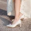 Classy Ivory Satin Rhinestone Wedding Shoes 2020 9 cm Stiletto Heels Pointed Toe Wedding Pumps