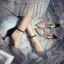 Chic / Beautiful Champagne Evening Party Womens Shoes 2020 Ankle Strap 6 cm Stiletto Heels Pointed Toe Heels