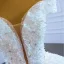 Luxury / Gorgeous Ivory Wedding Dresses 2021 Ball Gown Off-The-Shoulder Beading Pearl Rhinestone Sequins Short Sleeve Backless Chapel Train Wedding