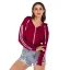 Comfortable Navy Blue Street Wear Zipper Sweatshirts 2021 Long Sleeve Hoodies Women's Tops Hooded