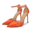 Sexy Fashion Black Cocktail Party Evening Party Womens Shoes 2021 Patent Leather Ankle Strap 12 cm Stiletto Heels Pointed Toe Womens Shoes High Heels