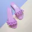 Chic / Belle Multi-Couleurs Désinvolte Arc en ciel Pantoufle & Tongs 2021 Peep Toes / Bout Ouvert Plate Chaussures Femmes