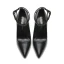 Schöne Schwarz Abend Pumps 2021 Wasserdichte Knöchelriemen 12 cm Stilettos Spitzschuh Pumps Hochhackige