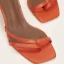 Modest / Simple Orange Street Wear Womens Sandals 2021 10 cm Stiletto Heels Ankle Strap Open / Peep Toe Sandals High Heels