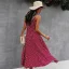 Fashion Summer Street Wear Resort Wear Beach Blushing Pink Spotted Women Dresses 2021 V-Neck Sleeveless Covered Button Sash Loose Tea-length